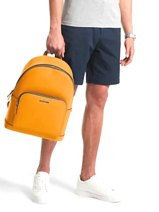 Michael Kors Cooper Large Pebbled Leather Commuter Backpack in Golden Rod- NEW!!